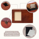 Personalisierte Holzbox-Hundeurne mit Foto – Gravierte Gedenkbox mit Namen, Daten & Widmung